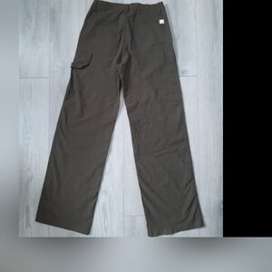 Vuori Getaway Carpenter Pants Womens Small Green High Rise Wide Leg Fit